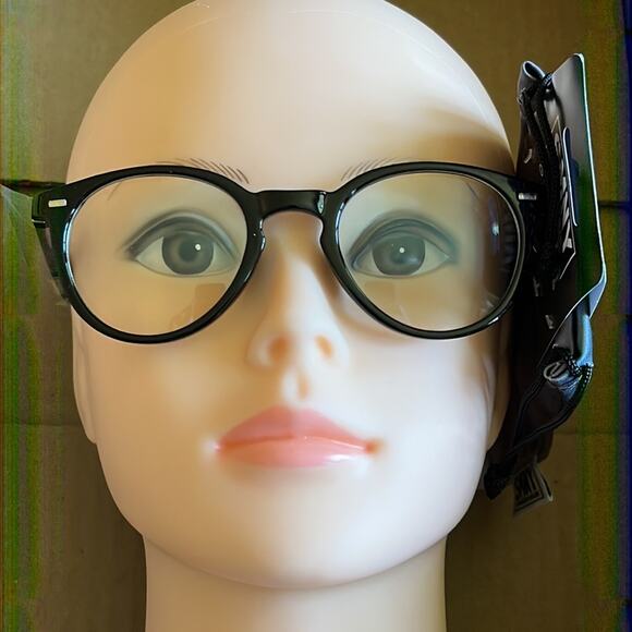 SMNY A Madden Brand Blue Light Round Glasses Black - Picture 3 of 8